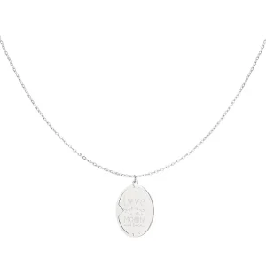 Love you ketting Zilver