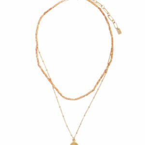 Colour eye ketting Goud