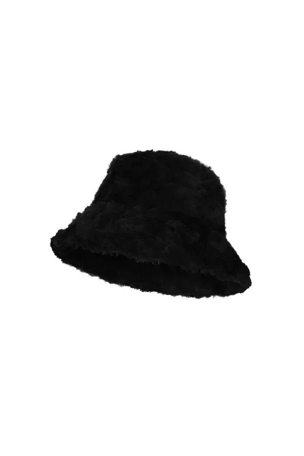Fluffy hoedje Zwart - Afbeelding 2